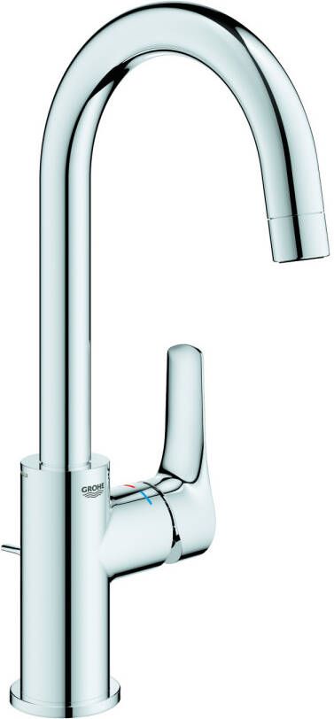 Grohe Eurosmart waterbesparende wastafelkraan l-size met trekwaste chroom 23537003 - Foto 2