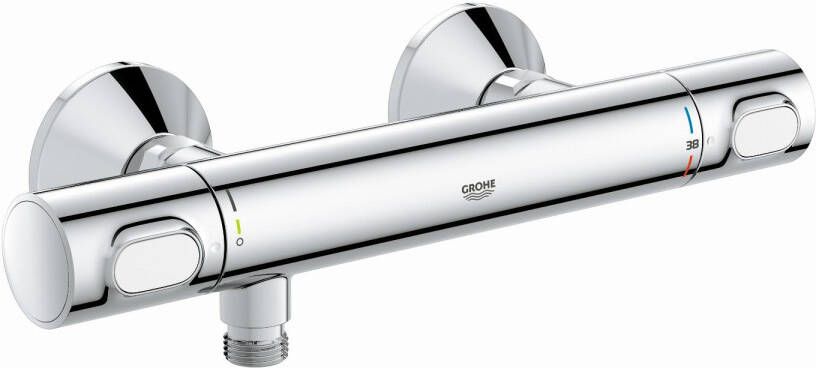 GROHE Grohtherm 500 thermostatische douchemengkraan met S-koppelingen HOH = 15 cm chroom
