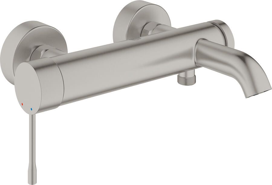 GROHE PROFESSIONAL Grohe Essence badkraan m. omstel m. koppelingen supersteel 25250DC1