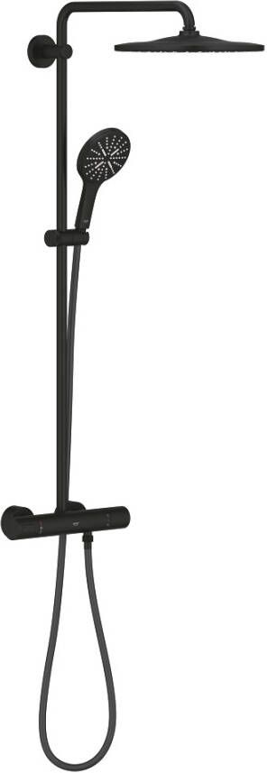 GROHE PROFESSIONAL Grohe Rainshower Smartactive 310 douchesysteem met thermostaatkraan mono rond 9 5 l m kleur Phantom Black