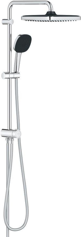 GROHE QUICKFIX Grohe Vitalio Comfort 250 Flex douchesysteem m. omstelkraan wandmontage hoofdd. 2 straalsoorten handd. 2 straalsoorten chroom 26698001
