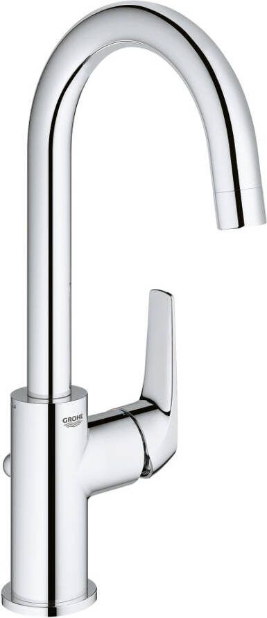 GROHE QUICKFIX Grohe Start Flow Quickfix L-size wastafelkraan m waste uitloop draaibaar chroom 23811000