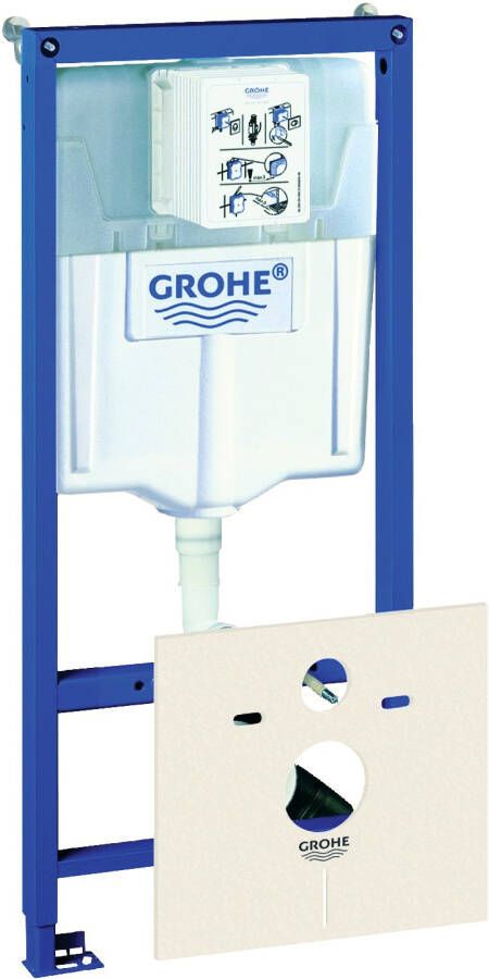 Grohe Tweedekans Rapid SL 3-in-1 set van wc-element en inbouwreservoir met wandbevestiging en geluidsdempingsset 04951