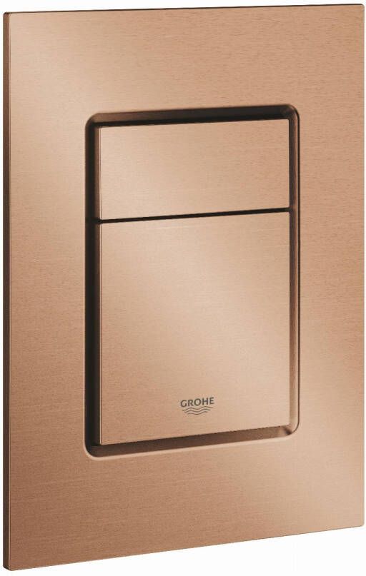 GROHE Skate Cosmopolitan S Bedieningsplaat mechanisch tweeknops 172x130mm (LxB) kunststof warm sunset geborsteld