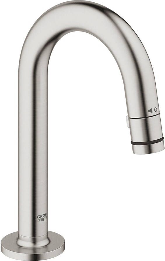 GROHE Universal Toiletkraan stroom-stop mousseur 113mm C-uitloop 199mm hoogte G1 2" supersteel - Foto 2