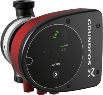 GRUNDFOS Magna1 circulatiepomp 25 100 DN25 1x230V 5.68mm3 h PN10 gietijzer b1xb2xhxl