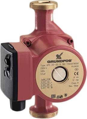 GRUNDFOS UPS 25-80 N 180 RVS circulatiepomp 1.1 2 PN 10 180mm 1x230V 165W 0.72A -25-110C 4.9m3 h 45kPa 95906439 - Foto 2