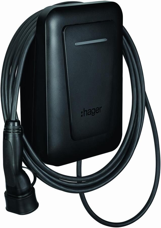 HAGER witty plus kabel met Flow EMC XEM470 bundel (laadstat. 22 kW MID OCPP)