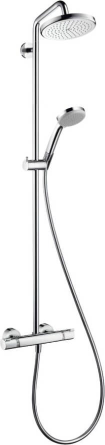 HANS GROHE Hansgrohe Croma douchemengkraan thermostatisch 150mm met vaste hoofddouche douchegarnituur koppelingen chroom - Foto 2