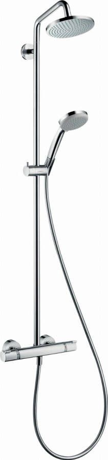 HANS GROHE Hansgrohe Croma Douchecombinatie 160mm hoofddouche 270mm arm 1jet handdouche thermostaat schuifstuk slang chroom