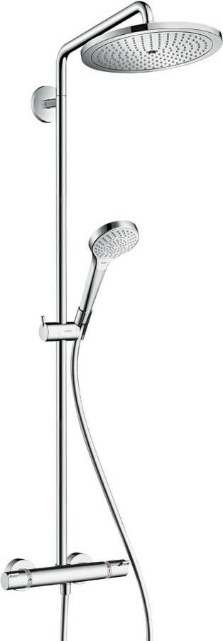 Hansgrohe Croma Select S Showerpipe 280 1jet EcoSmart 9 l min met thermostaat chroom
