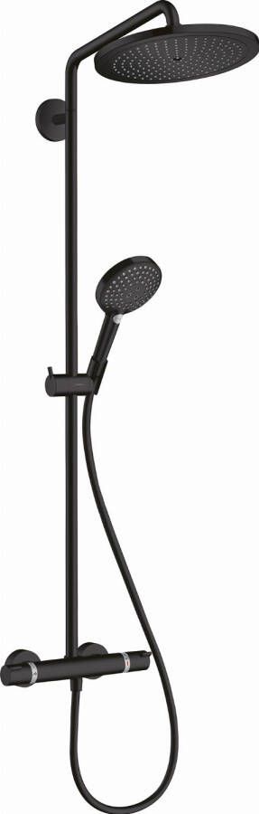 Hansgrohe Croma select Regendoucheset thermostaat air 1jet croma 280 hoofddouche handdouche 3 standen mat zwart 26890670