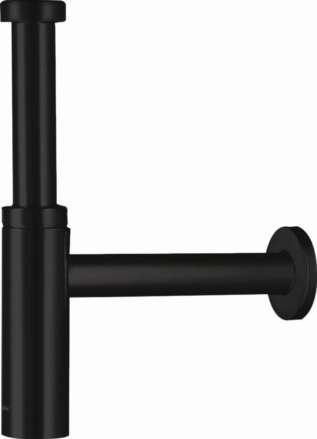 HANS GROHE Hansgrohe Flowstar S designsifon aanpassingsafstand 60-165mm afstand wand max. 330mm G 1.1 4" DN32 mat zwart