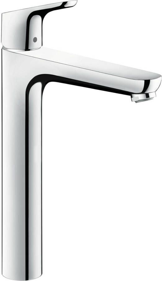 HANS GROHE Hansgrohe Focus wastafelkraan eengreeps waste vast 275mm hoogte 191mm hoogte kraanmond 159mm voorsprong chroom-look