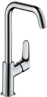Hansgrohe Focus E2 wastafelkraan met hoge draaibare uitloop inclusief ComfortZone 240 chroom 31519000 - Foto 1