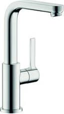 Hansgrohe Metris S wastafelkraan met hoge draaibare uitloop met klikwaste chroom 31161000 - Foto 1