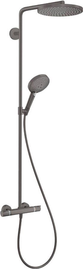 HANS GROHE Hansgrohe Raindance Select S Douchecombinatie 240mm hoofddouche 460mm arm 1jet thermostaat PowderRain geb. zwart chroom