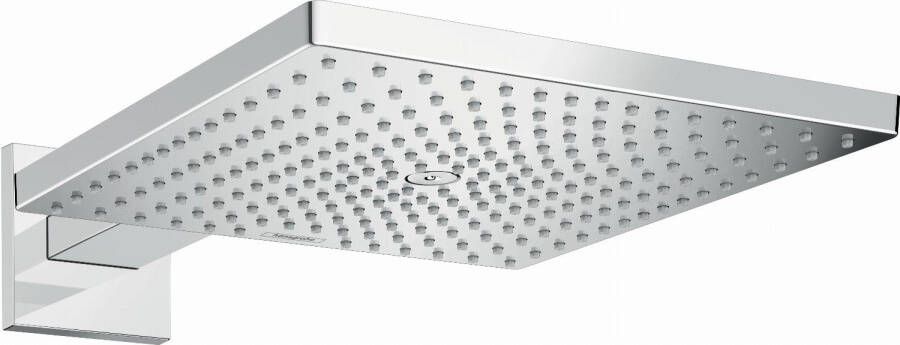 Hansgrohe Raindance E Square hoofddouche E300 1jet m. douchearm 39cm 30x30cm chroom 26238000