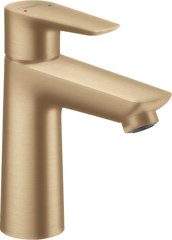 Hansgrohe Talis E ééngreeps wastafelmengkraan comfortzone 110 met trekwaste 16 2 cm geborsteld brons