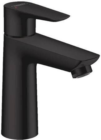 Hansgrohe Talis E ééngreeps wastafelmengkraan comfortzone 110 met trekwaste 16 2 cm mat zwart