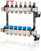 HENCO 6-Groeps VERD. RVS REGELB.+DEB. MET.+THERMO VUL+AFTAP ONTL. 6-WEGS