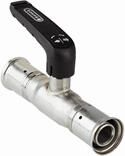 HENCO Inox bolkraan met handvat 2X perskopp 32 BAP-FFV3232