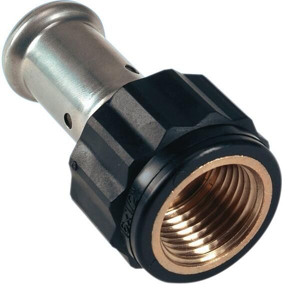 HENCO rechte koppeling schroefbus 63mm x 2" kunststof (pers x binnendraad)