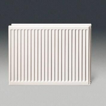Stelrad Hygiene paneelradiator 90x60cm type 10 526watt 4 aansluitingen Staal Wit glans 0204091006