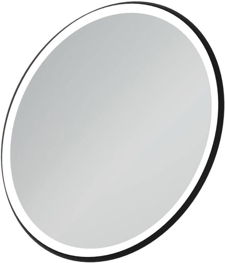 IDEAL STANDARD Conca spiegel rond 90cm met led sfeerverlichting omlijsting zwart