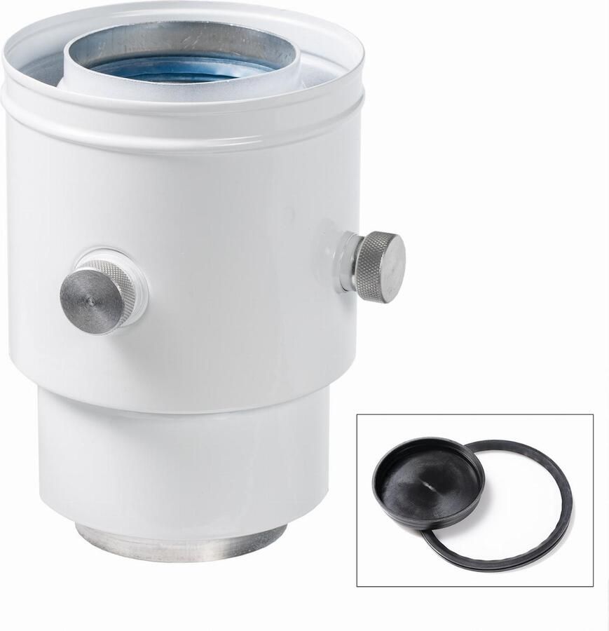 INTERGAS concentrische adapter met meetnippel 090177