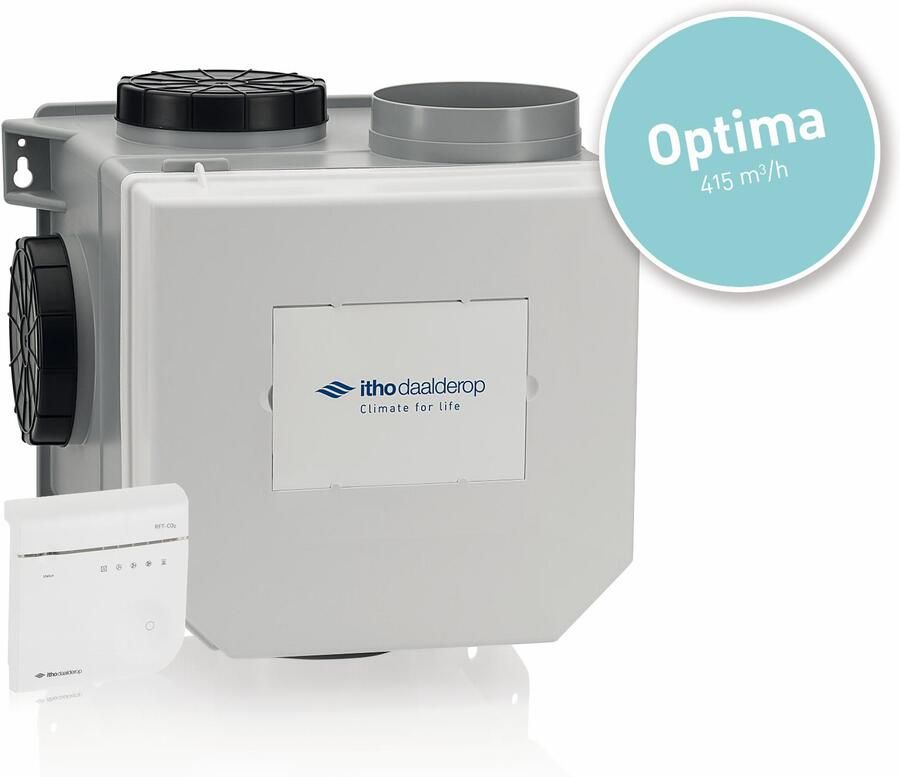 ITHO DAALDEROP CVE-S Optima CO2-Sensor met gentegreerde RV met afstandsbediening 03-00419