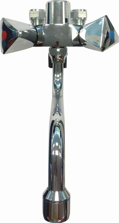 Itho Daalderop keukenmengkraan chroom voorsprong uitloop 150mm hoogte uitloop 60mm wand