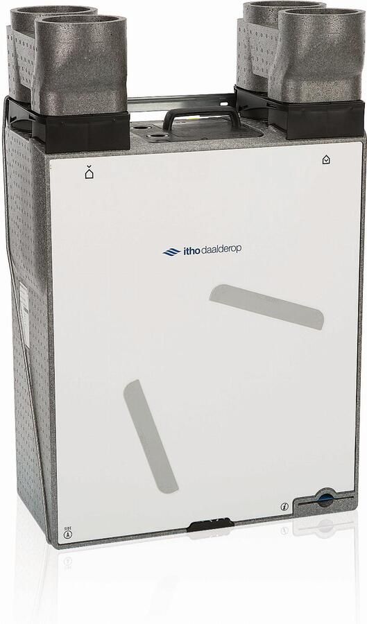 Itho Daalderop HRU ventilatieunit met warmteterugwinning 200 200m3 h HRU ECO 200 E RFT + Euro stekker 03-00407