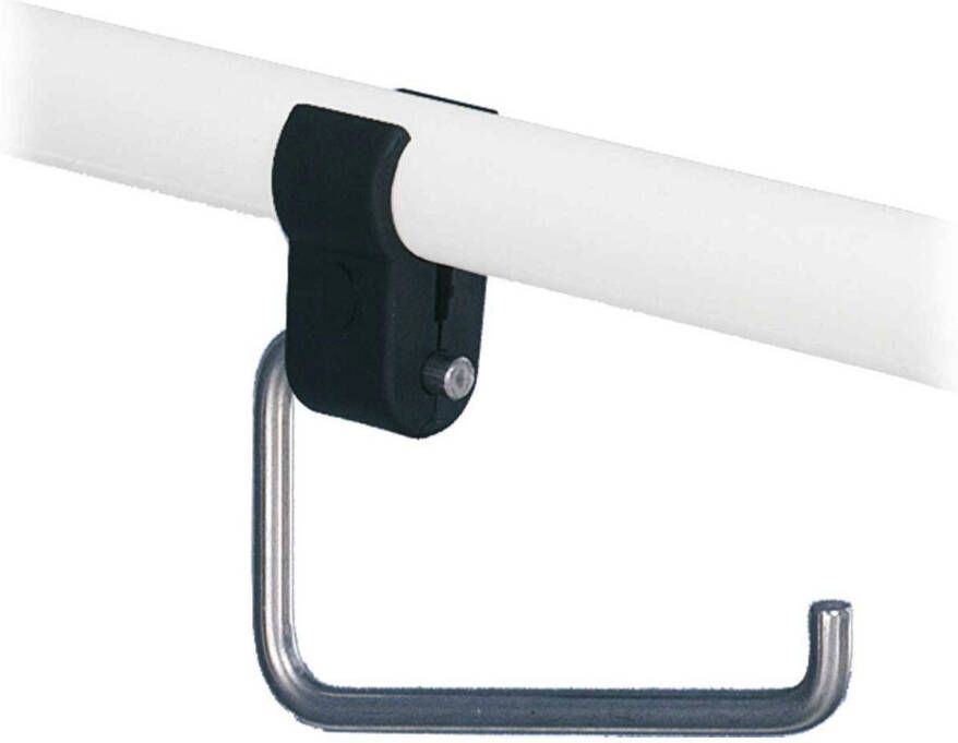 Linido Ergogrip toiletrolhouder te bevestigen op handgrepen en wandbeugels rvs gepolijst