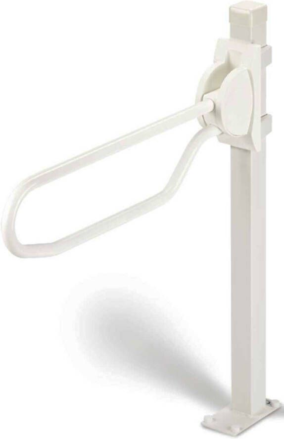 Handicare Statief voor Toiletbeugel Linido Opklapbaar 100 cm Staal Wit (toiletbeugel optioneel toe te voegen) - Foto 2