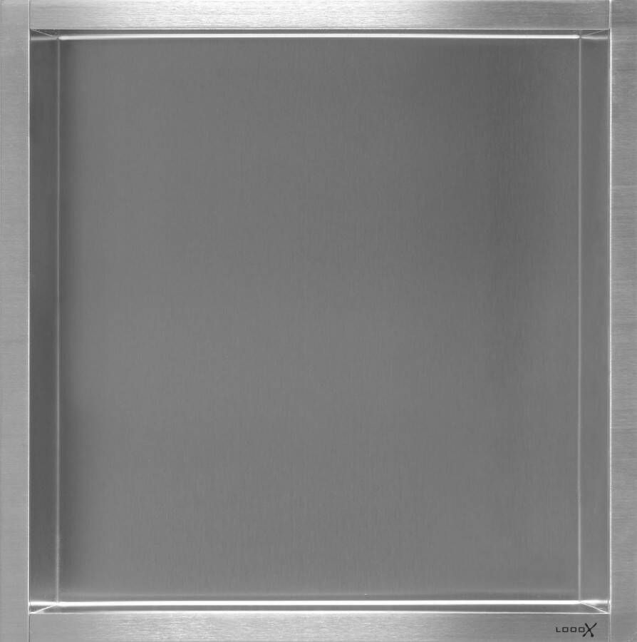LOOOX Box RVS inbouw niskast. Afmeting: 300x300mm. Kleur RVS. - Foto 2