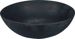 LOOOX Ceramic Raw Black ruw keramische waskom 400x150 mm zonder kraangat zonder overloop zwart WWK40ZW