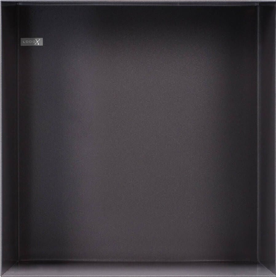 LOOOX Colour Box RVS op- en inbouw niskast 300x300mm antraciet CBOX30A