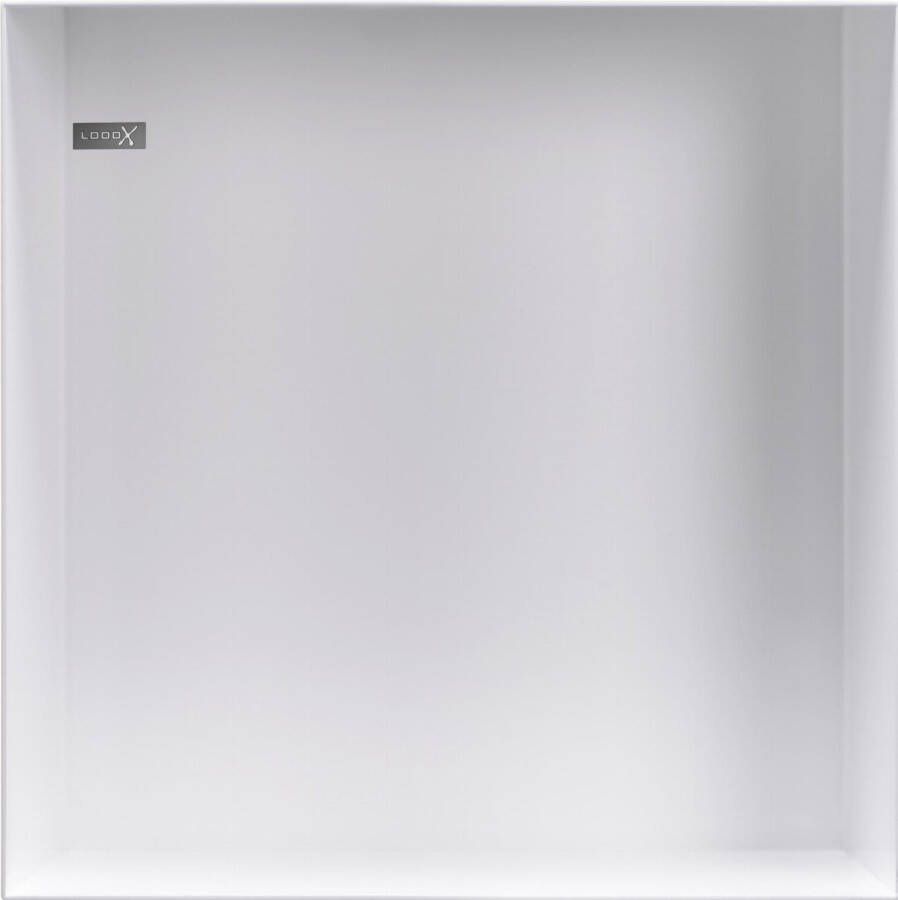 LOOOX Colour Box RVS op- en inbouw niskast 300x300mm wit CBOX30W