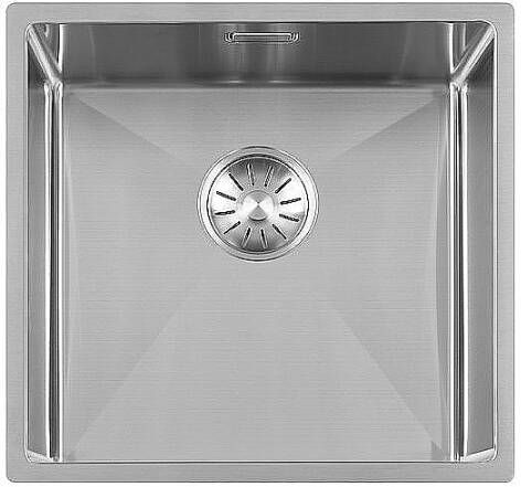 Lorreine R series spoelbak 40x40cm vlakinbouw onderbouw opbouw RVS 40R