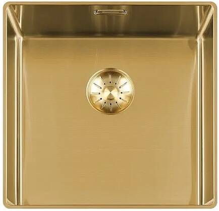 Lorreine Slim Series spoelbak 40x40cm gold 40SL1016-GOLD