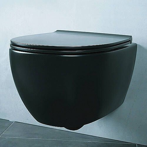 Luca Sanitair Globo 4ALL closetzitting softclose mat zwart GLMDR20.AR - Foto 2