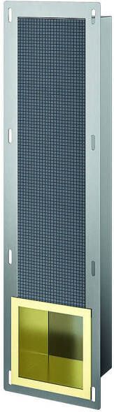 Luca Sanitair Inbouw reserve toiletrolhouder 19 5x72x12 2cm in Geborsteld goud PVD