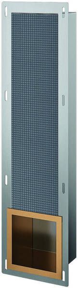 Luca Sanitair Inbouw reserve toiletrolhouder 19 5x72x12 2cm in Geborsteld koper PVD