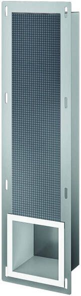 Luca Sanitair Inbouw reserve toiletrolhouder 19 5x72x12 2cm in Mat wit
