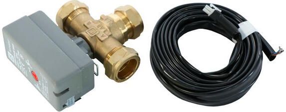 NEFIT 3-wegklep voor tapwaterbereiding roterend 28mm knel 230V - Foto 1