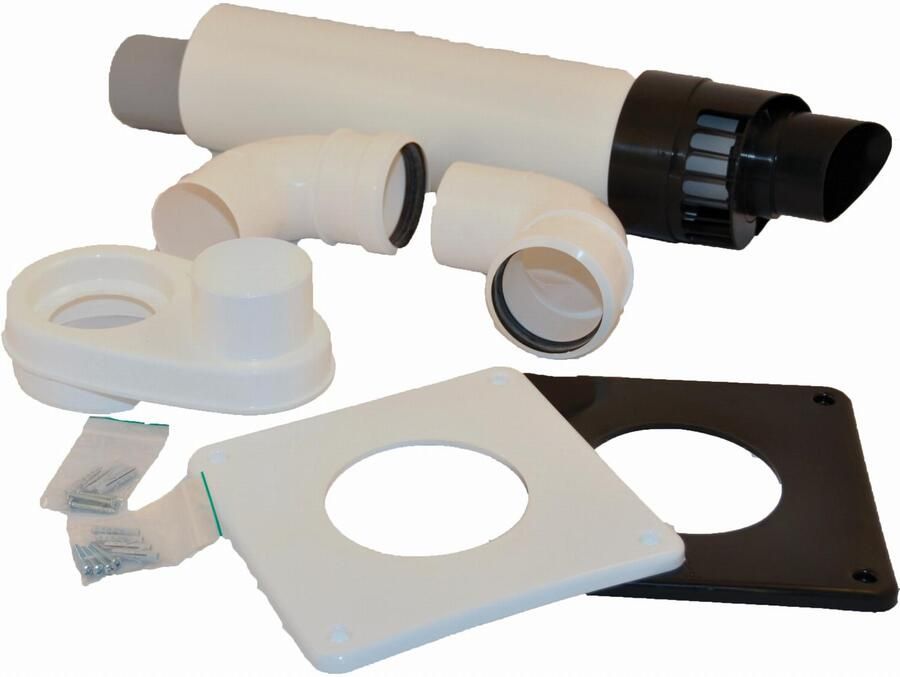 NEFIT kunststof muurdoorvoerset 60-100 9000i 7736701624