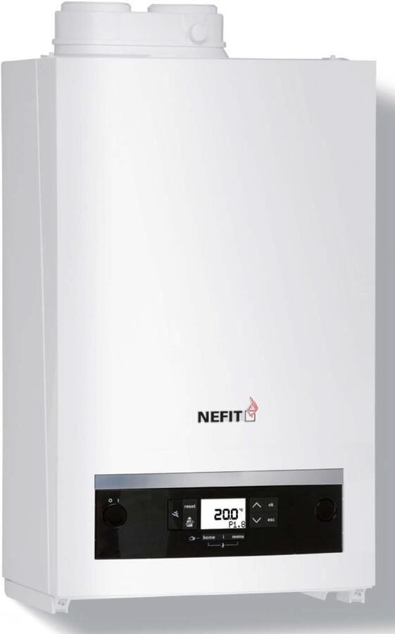 NEFIT Trendline HRC25 combiketel CW4 max. aanvoer 90C vermogen 80-60C 24.5kW 80 80 hxbxd 695x440x305mm