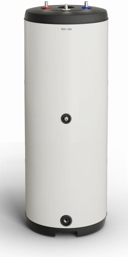 NIBE RSV 300 spiraalboiler rvs staand 280 liter lxbxh 585x585x1616
