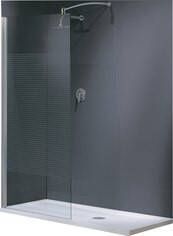 NOVELLINI Lunes H Douchewand rechthoekig walk-in 1950 x 1000mm (HxB) profiel mat chroom 6mm glas helder